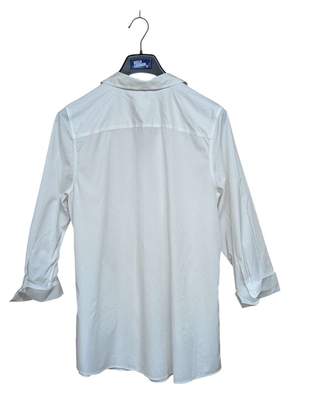 Chicos White Tunic Length Button Front Side Pocket Top Size 3 16/XL - Picture 2 of 12